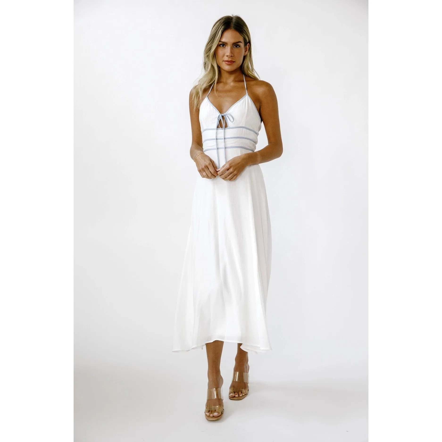 Bride To Be Midi Dress White