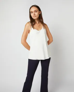 Camisole in Ivory Silk Crepe de Chine