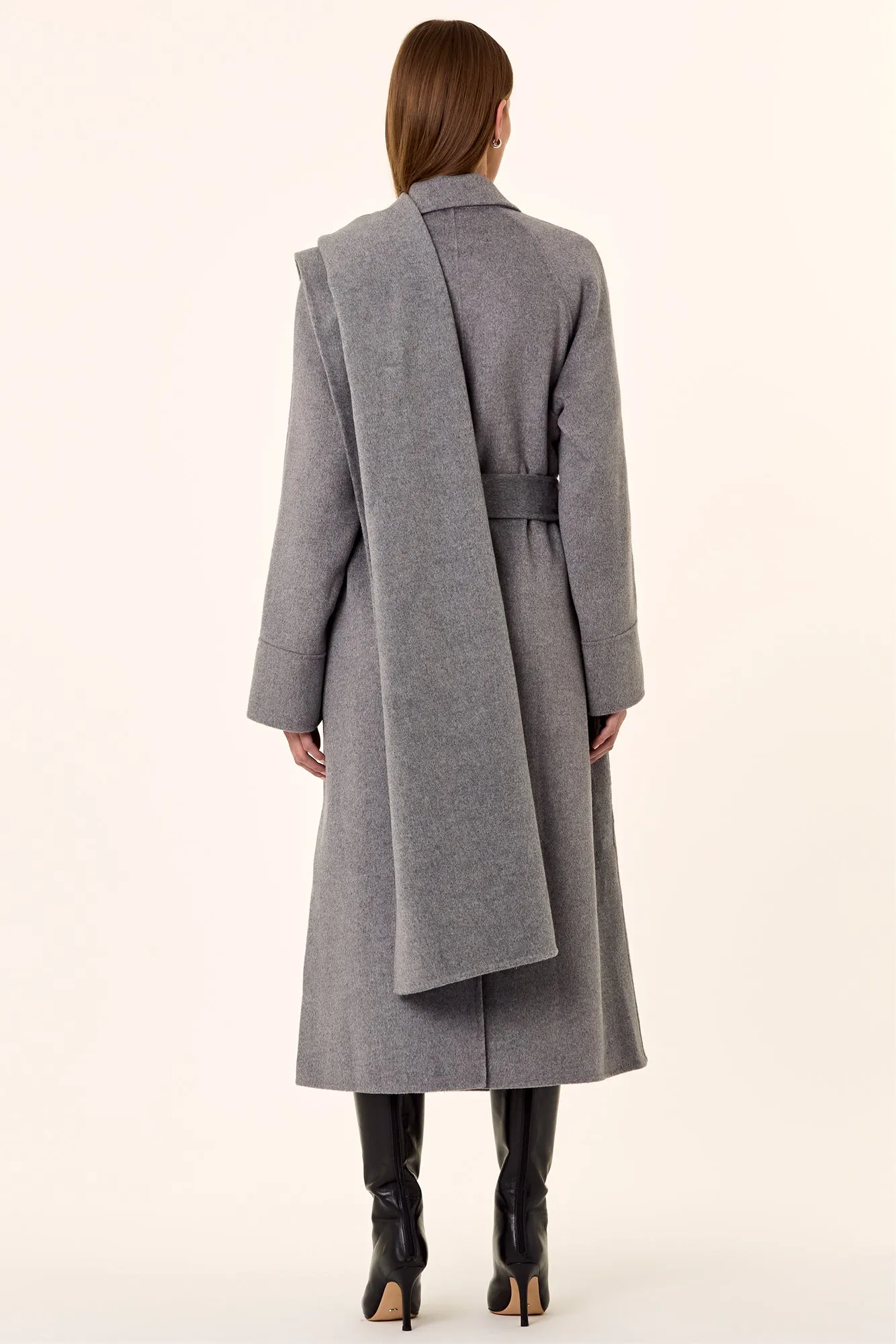 Candice Wool Coat - Charcoal