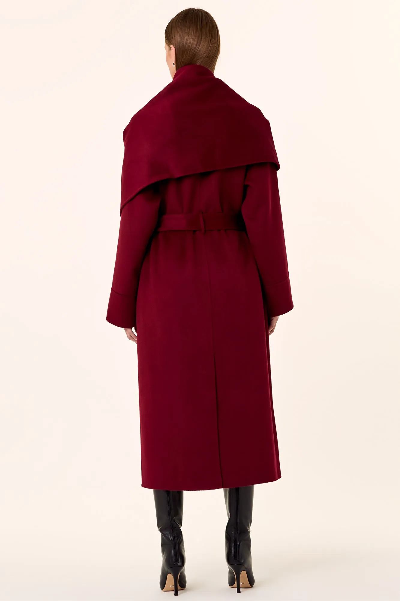 Candice Wool Coat - Dark Plum