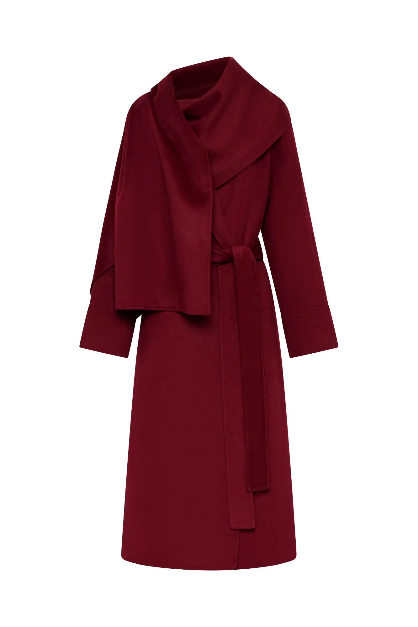 Candice Wool Coat - Dark Plum