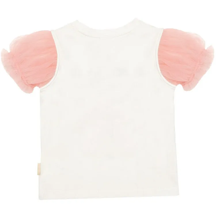 Claris Tulle Sleeve Tee- size 8 Years