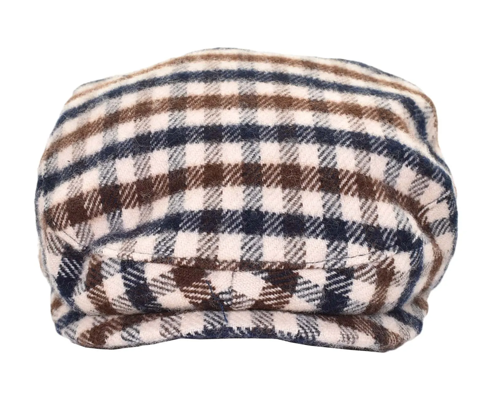 Club Check Wool Flat Cap