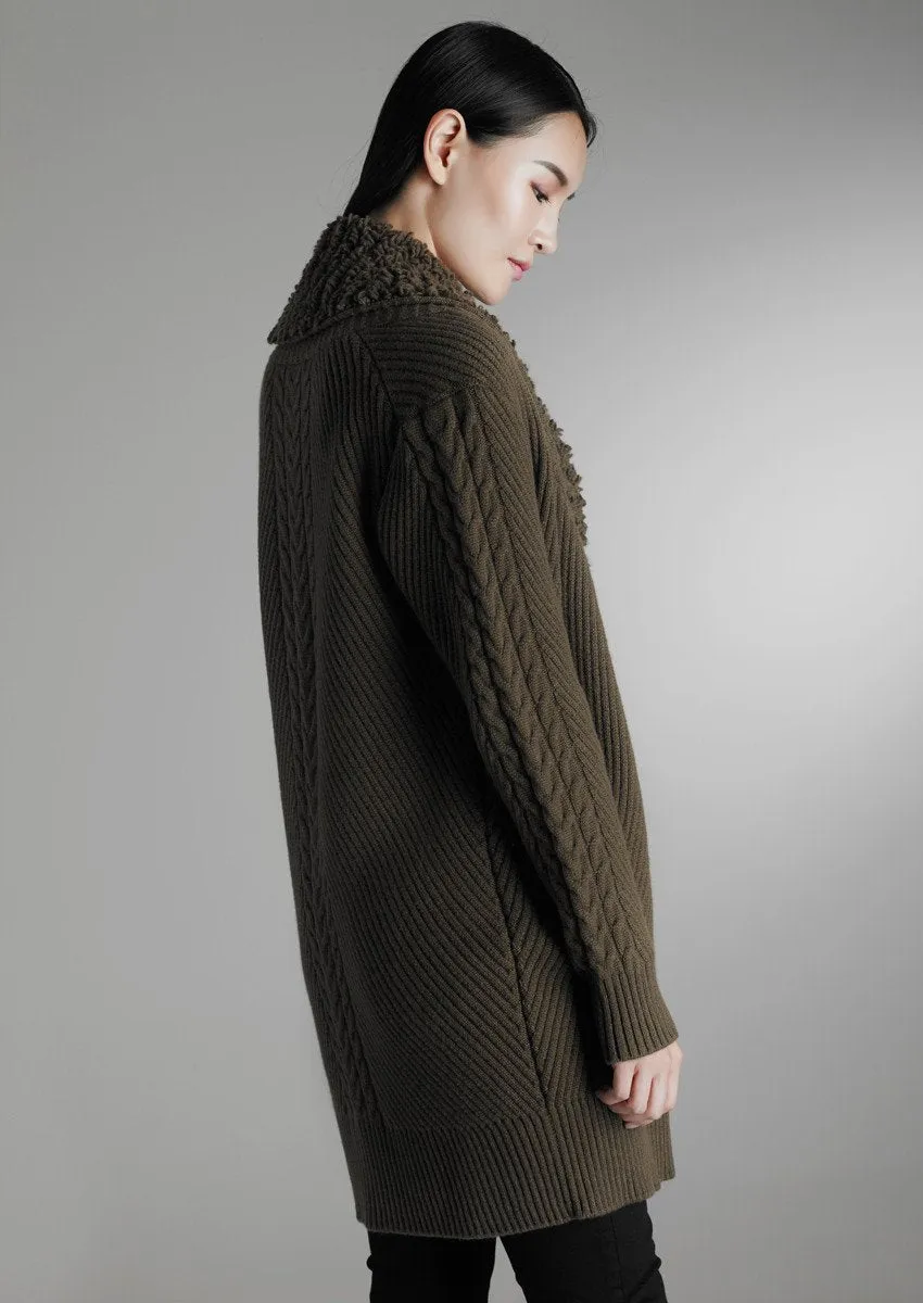 Cocoon cashmere coat