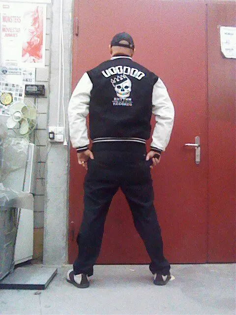 College Jacket - Voodoo Rhythm - BLACK/WHITE