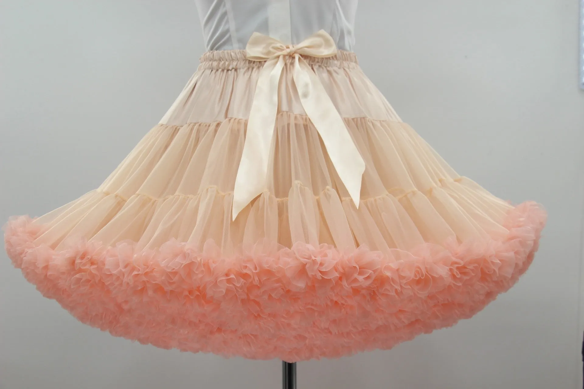 Colorful Women's Tutu Skirt Adult Tulle Ballet Dance Costume Fluffy Short Petticoat