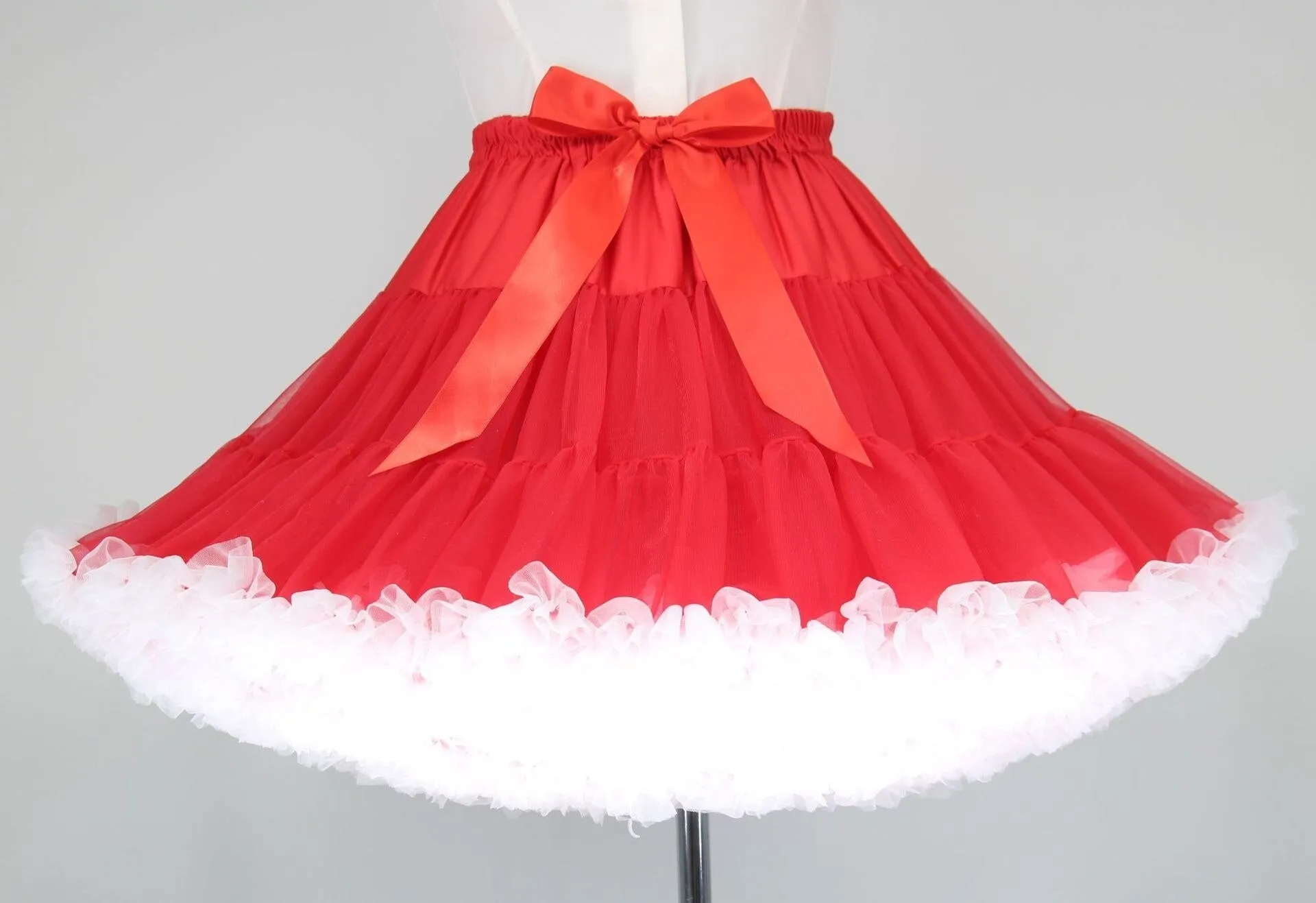 Colorful Women's Tutu Skirt Adult Tulle Ballet Dance Costume Fluffy Short Petticoat