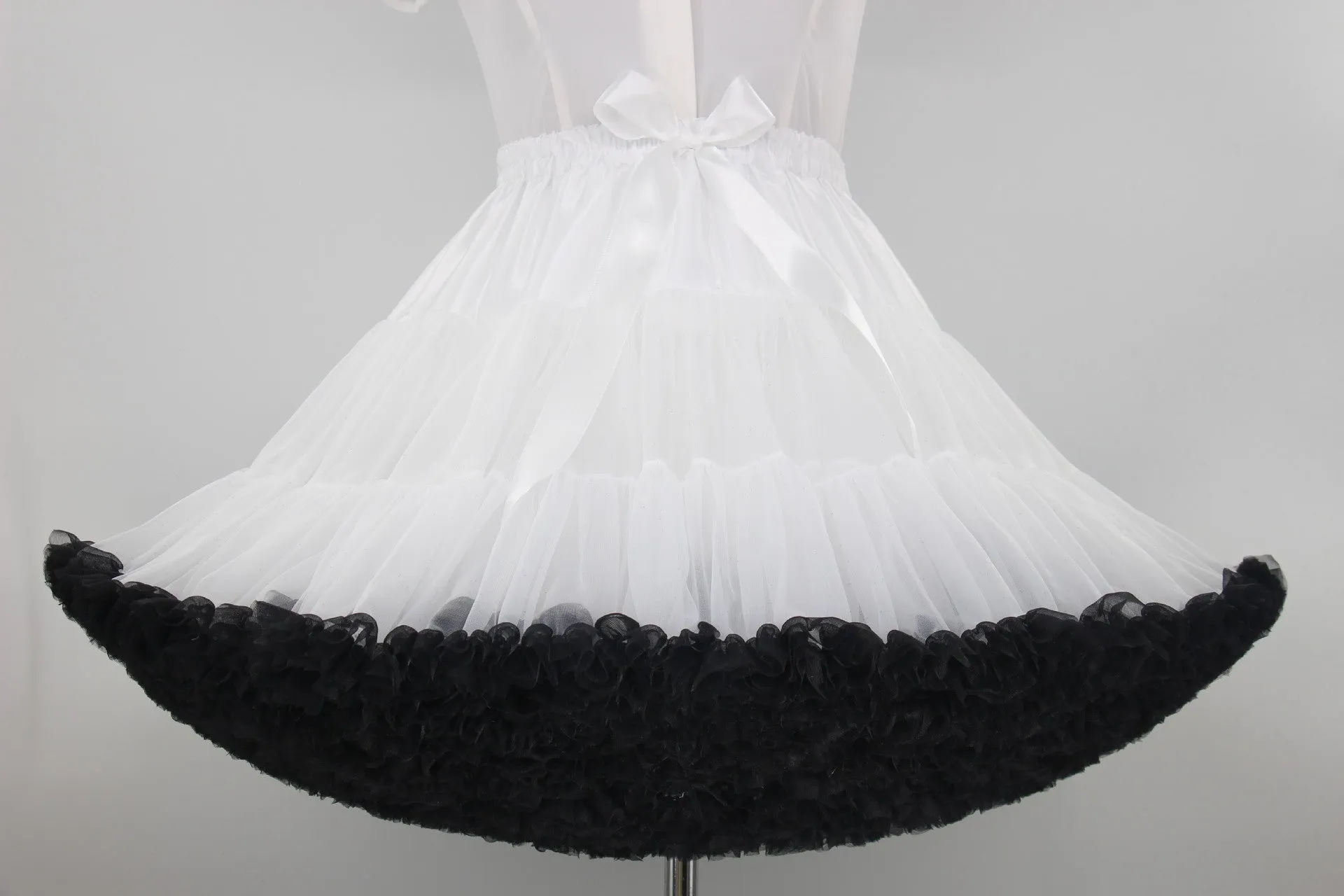 Colorful Women's Tutu Skirt Adult Tulle Ballet Dance Costume Fluffy Short Petticoat