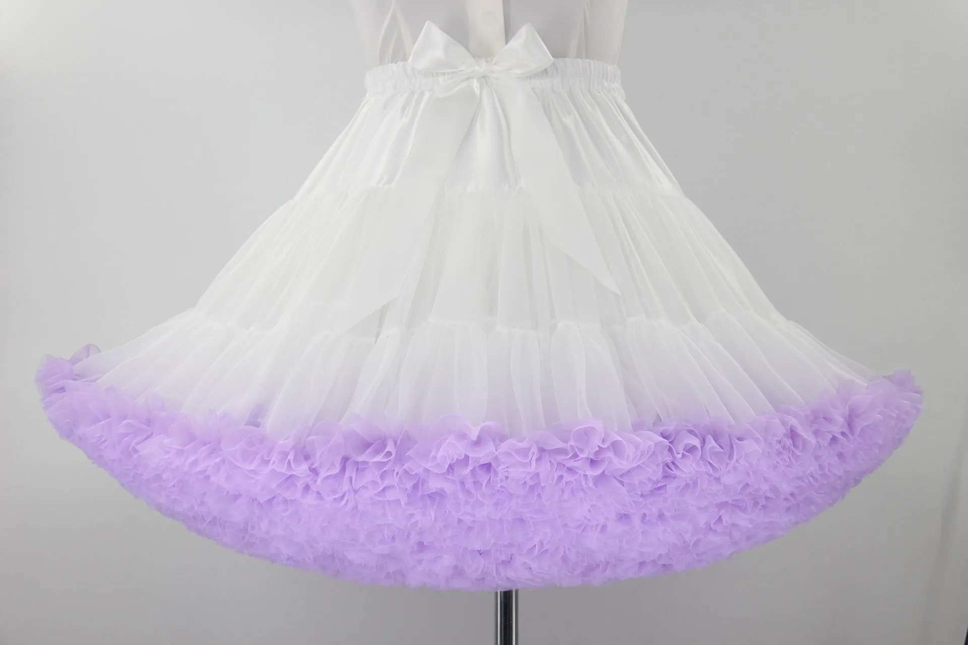 Colorful Women's Tutu Skirt Adult Tulle Ballet Dance Costume Fluffy Short Petticoat