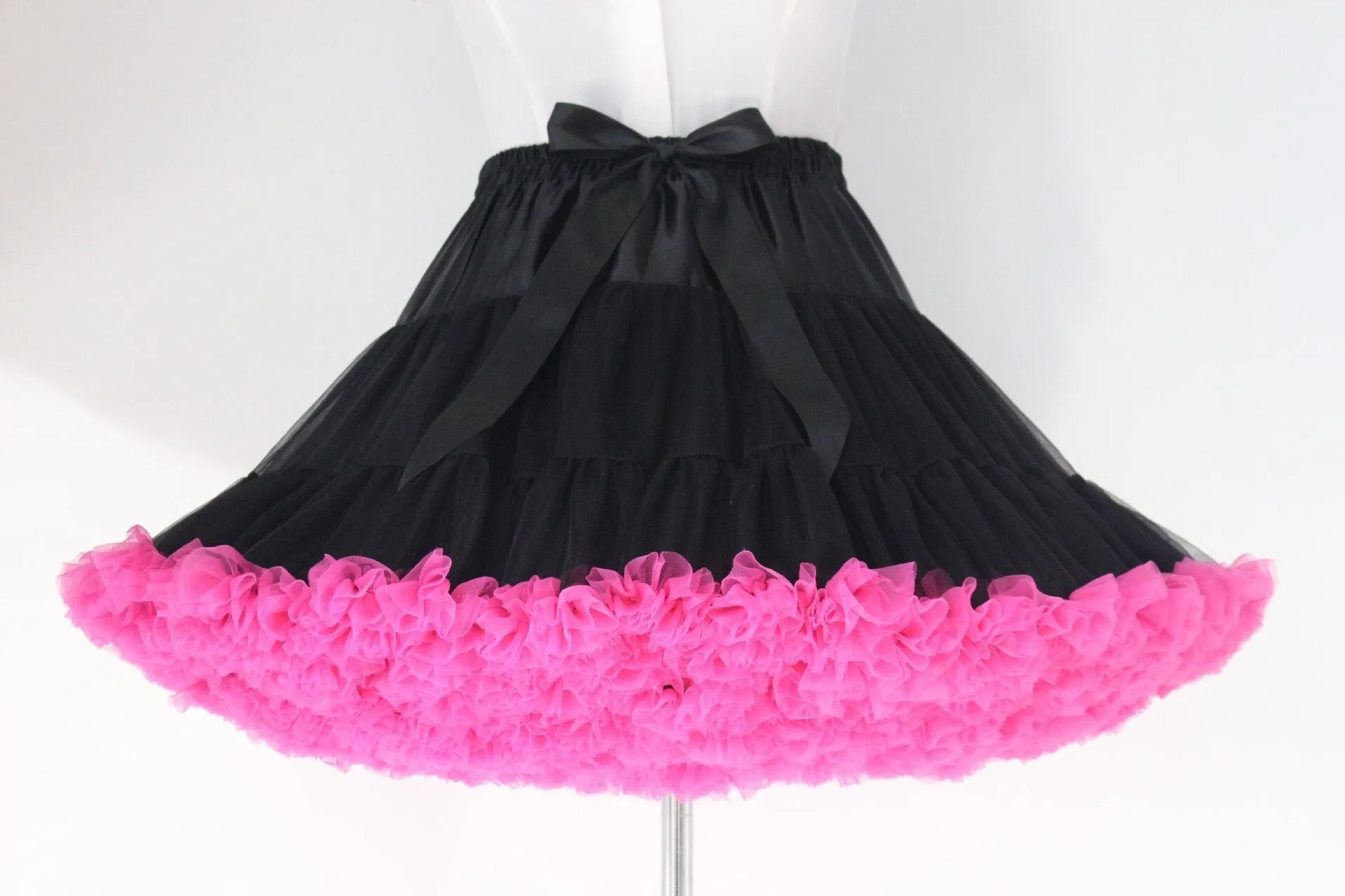 Colorful Women's Tutu Skirt Adult Tulle Ballet Dance Costume Fluffy Short Petticoat