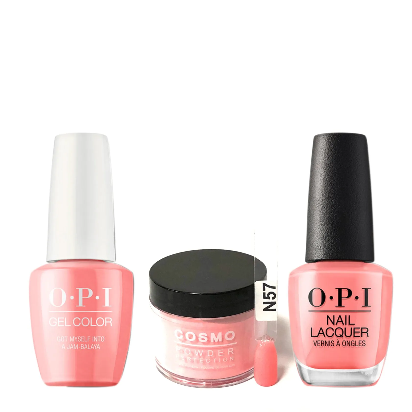 Cosmo 3in1 Dipping Powder   Gel Polish   Nail Lacquer (Matching OPI), 2oz, CN57