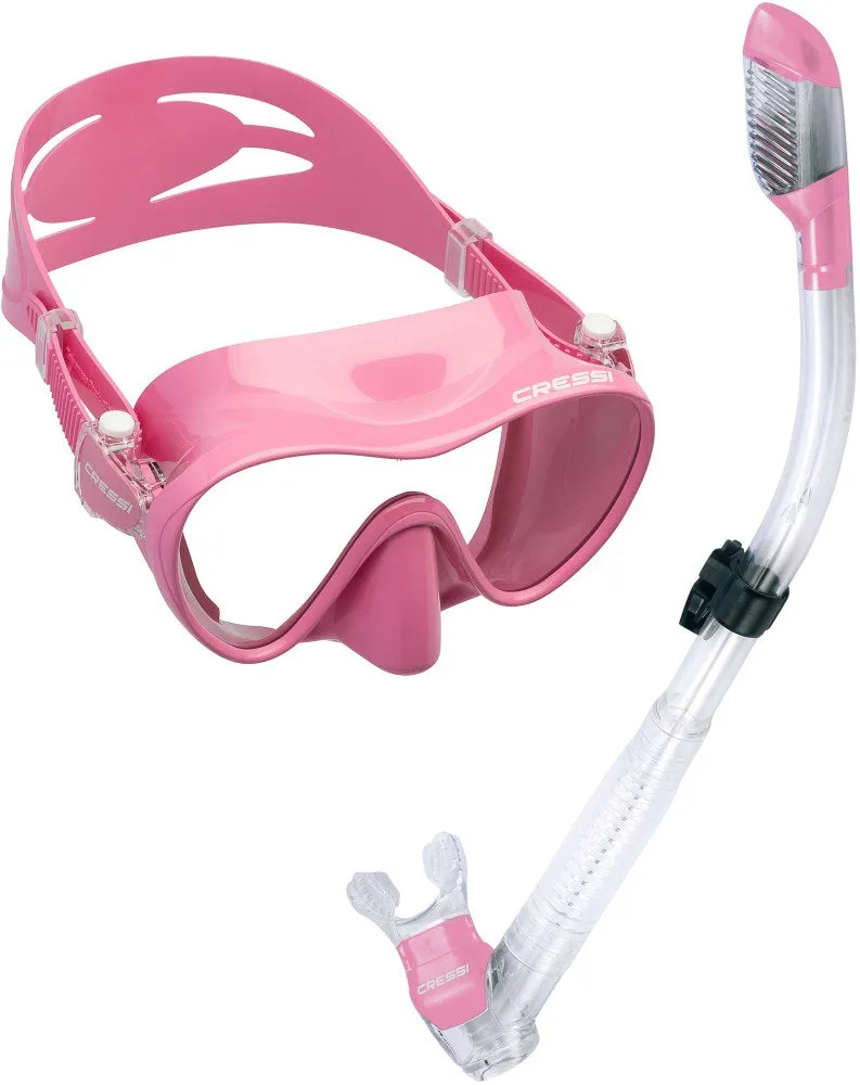 Cressi F1 Mask   Dry Snorkel MS Set