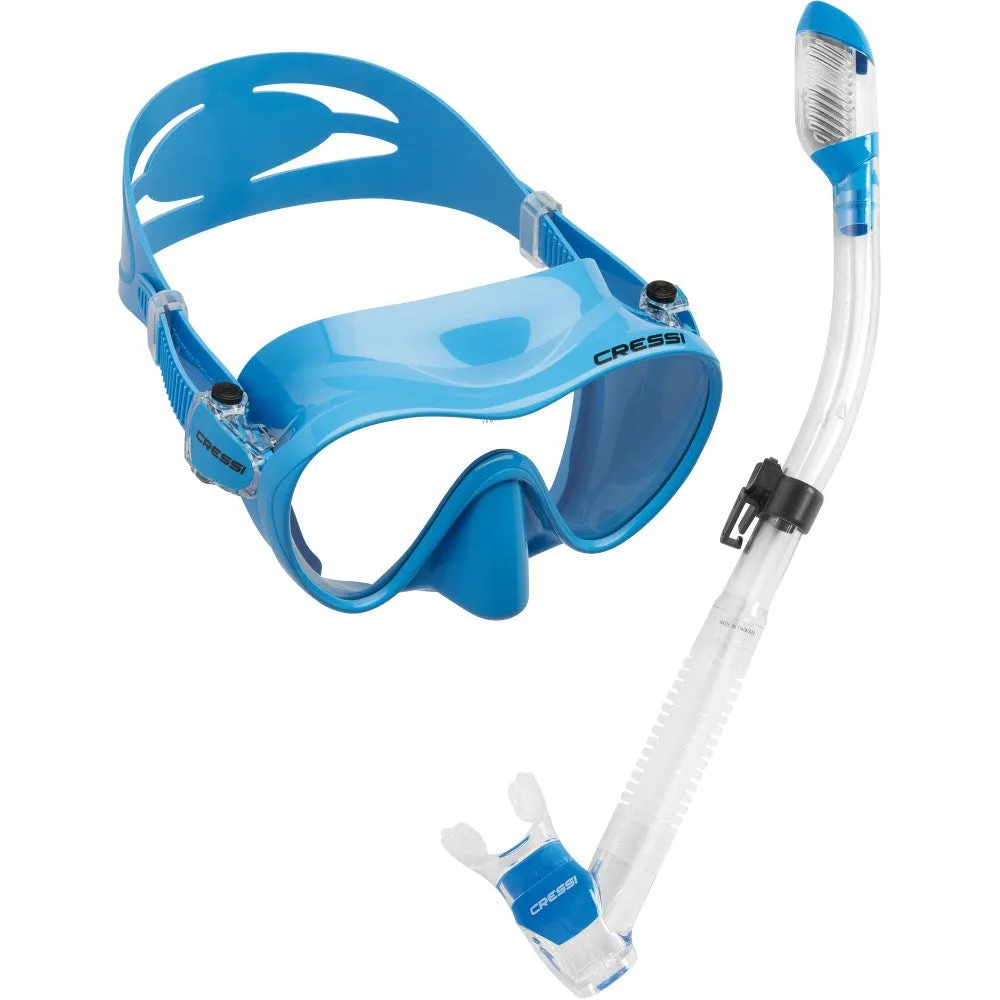 Cressi F1 Mask   Dry Snorkel MS Set