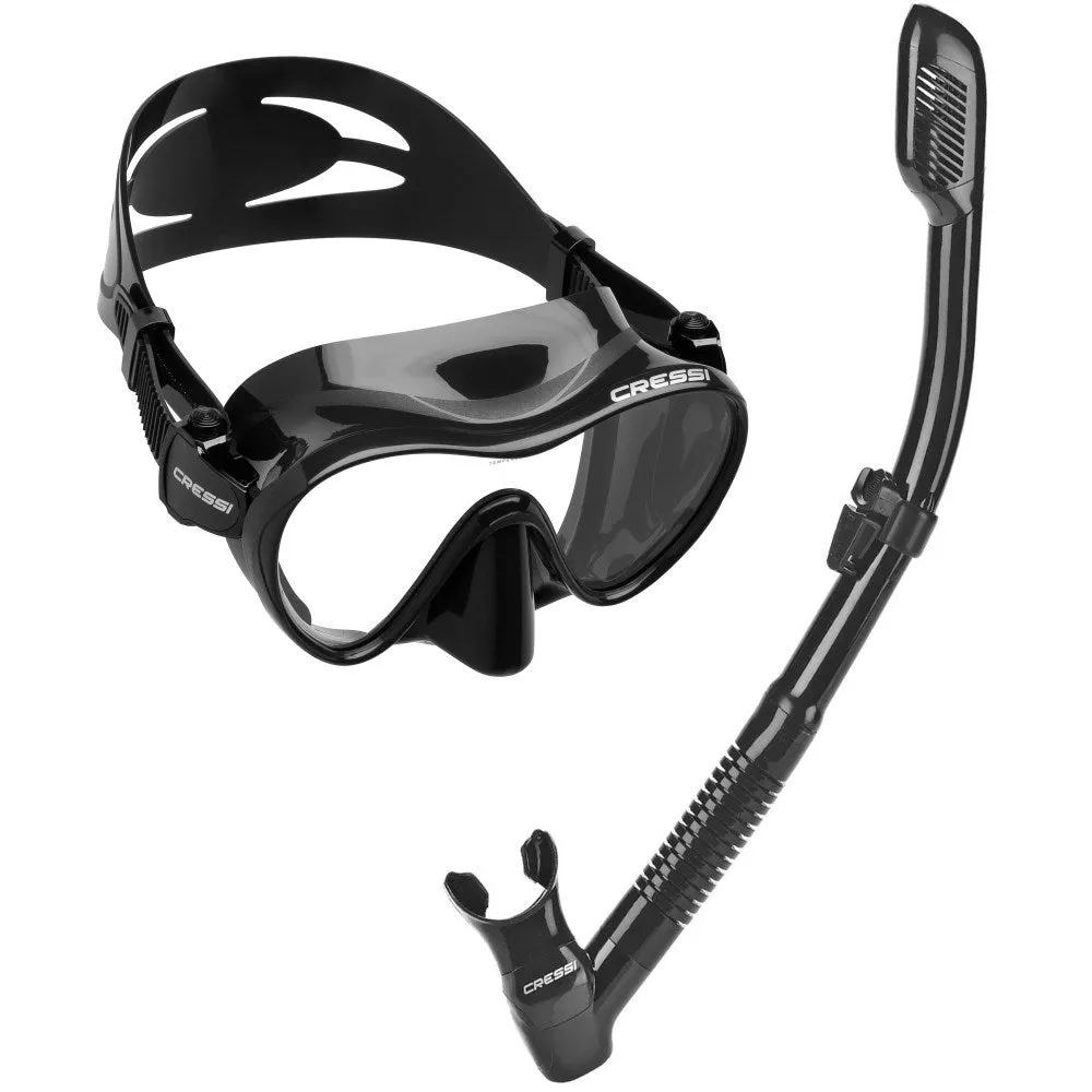 Cressi F1 Mask   Dry Snorkel MS Set