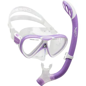 Cressi Pegaso Mask and Iguana Snorkel Semi-Dry Kids Package