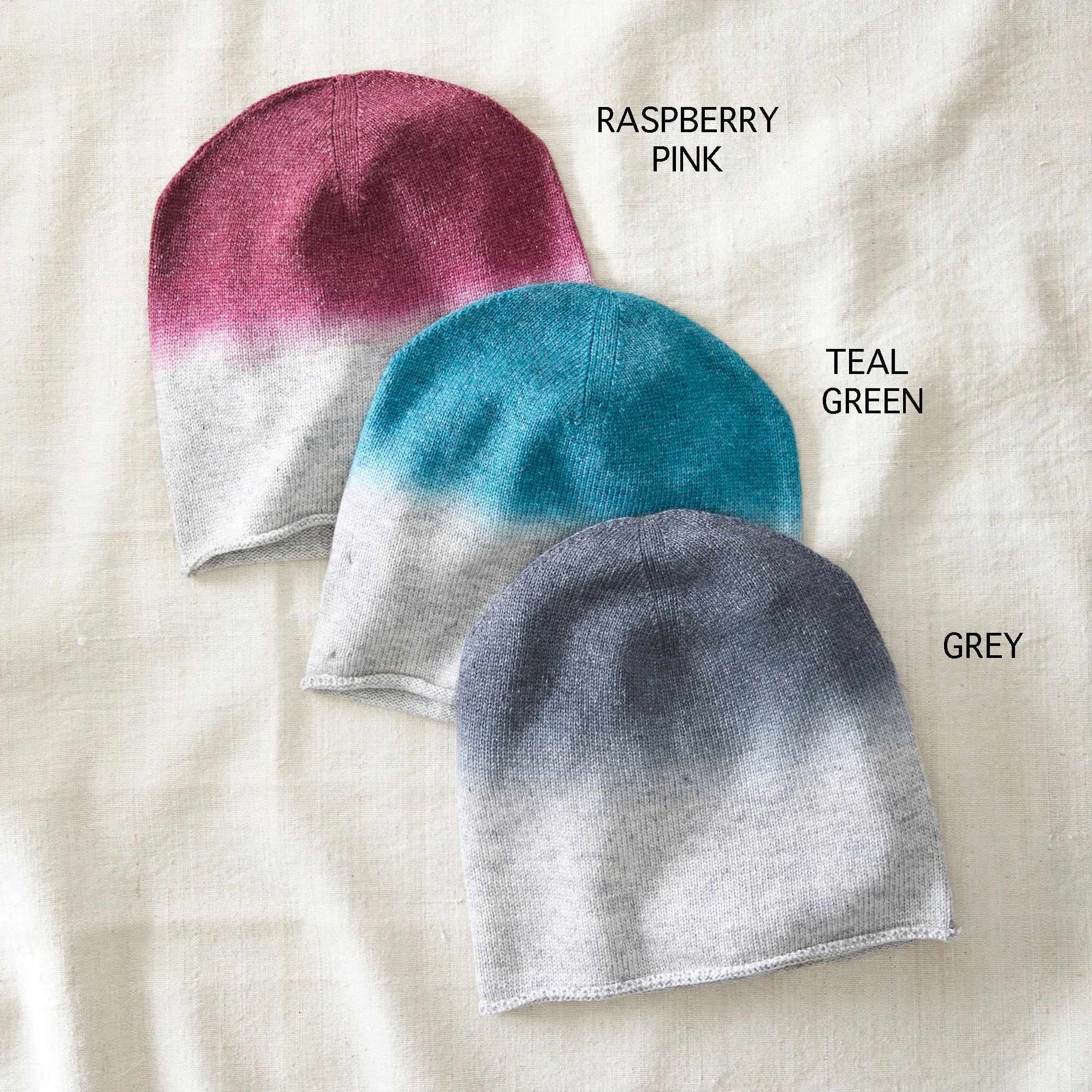 DARJA Dipdye Luxury Merino Beanie Hat (WS)