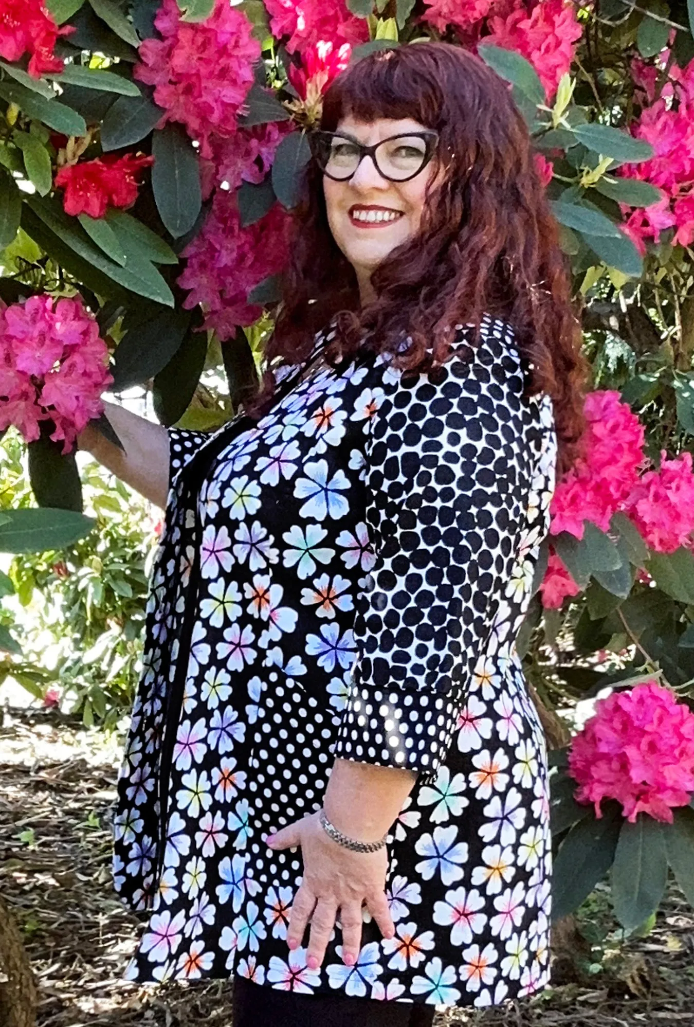 Delilah Dream Coat - Black Petals