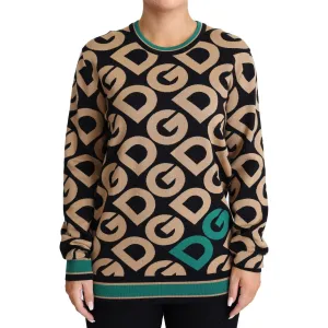 Dolce & Gabbana Elegant Multicolor Wool Blend Sweater