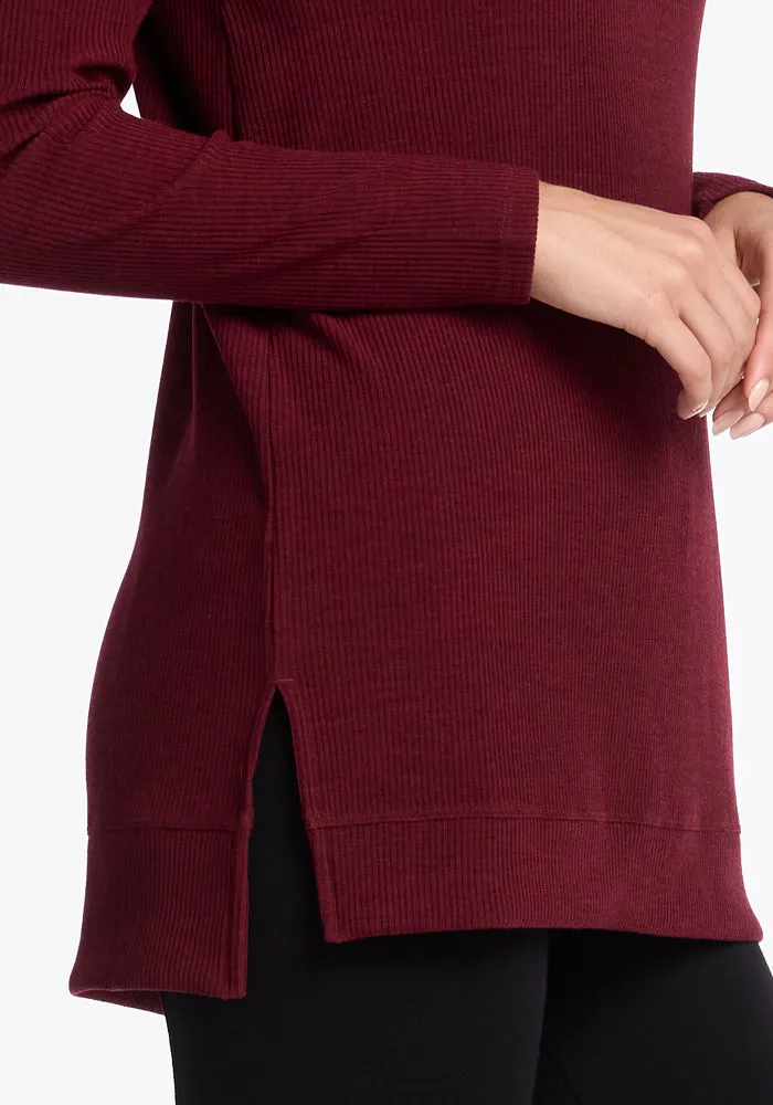 Evie Tunic - Cranberry Melange