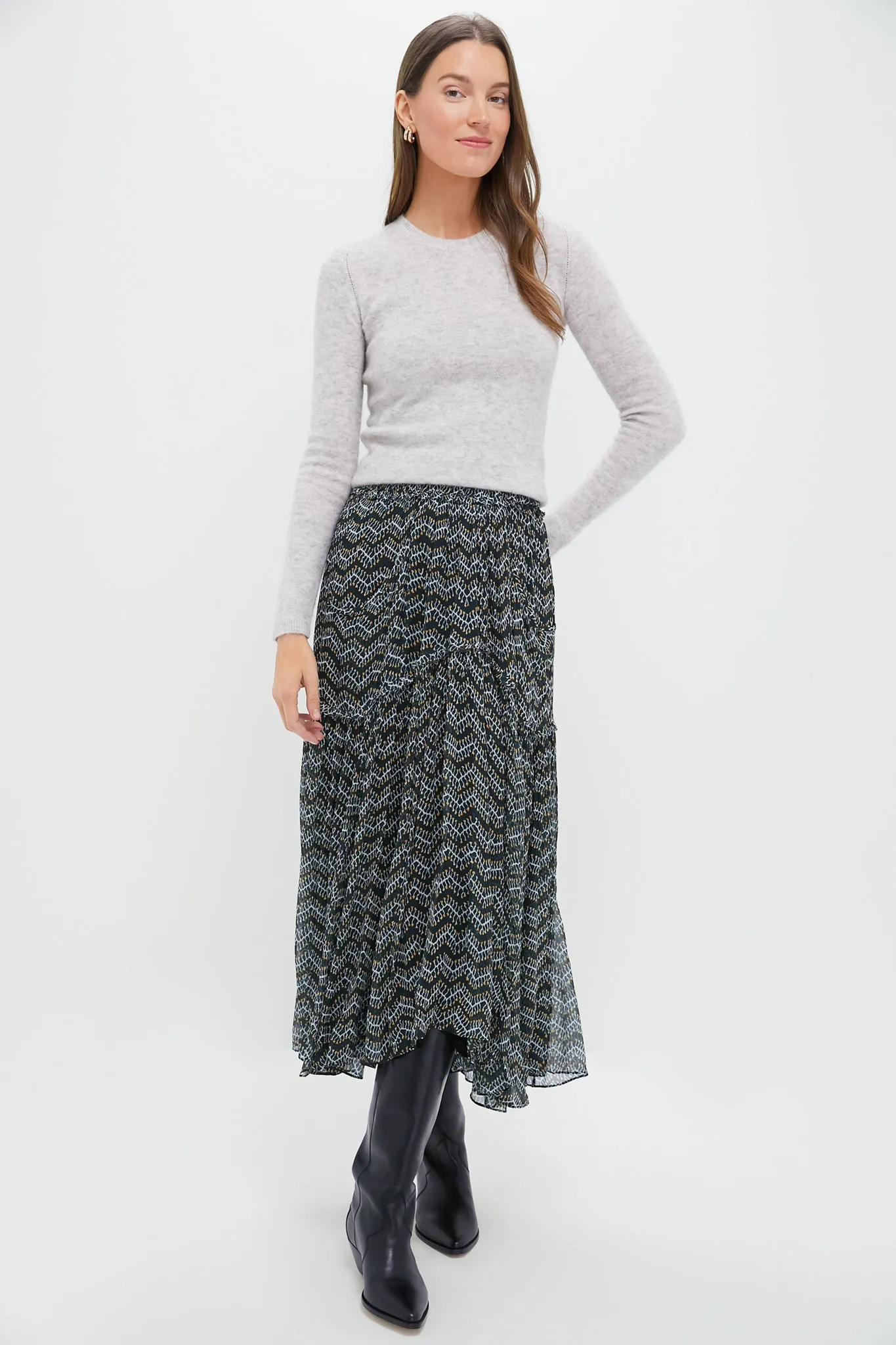 Faded Black Veronique Skirt