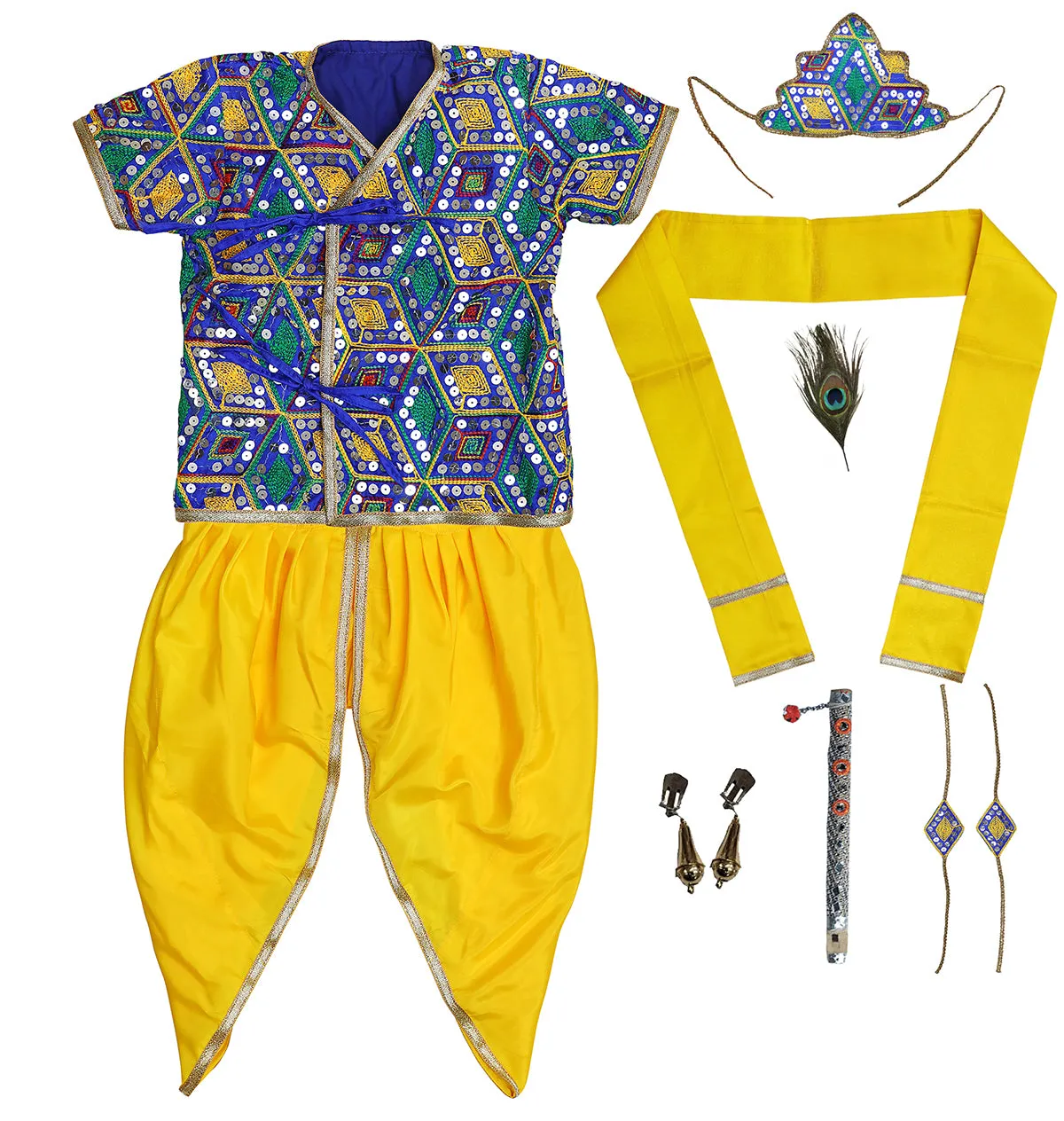 Fancydresswale krishna dress for kids