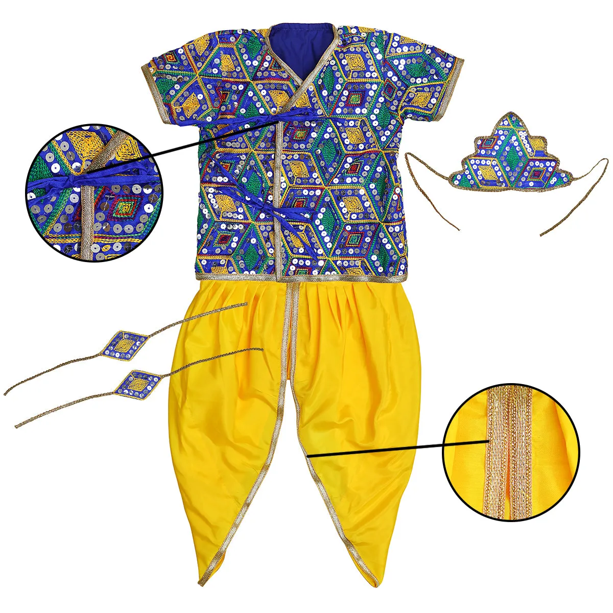 Fancydresswale krishna dress for kids