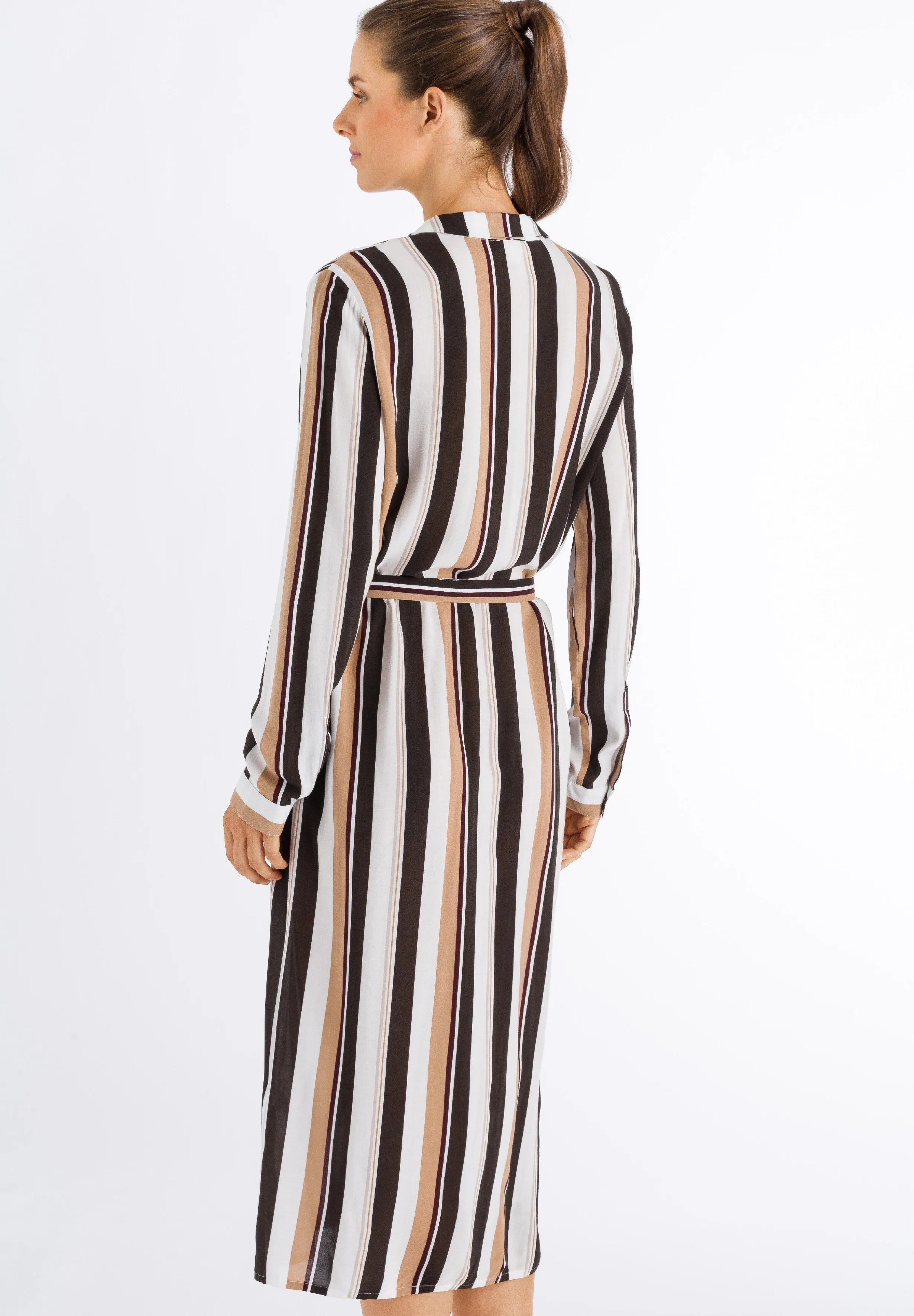 Favourites Long Sleeve Dress | Everglade Stripe 78522-1934