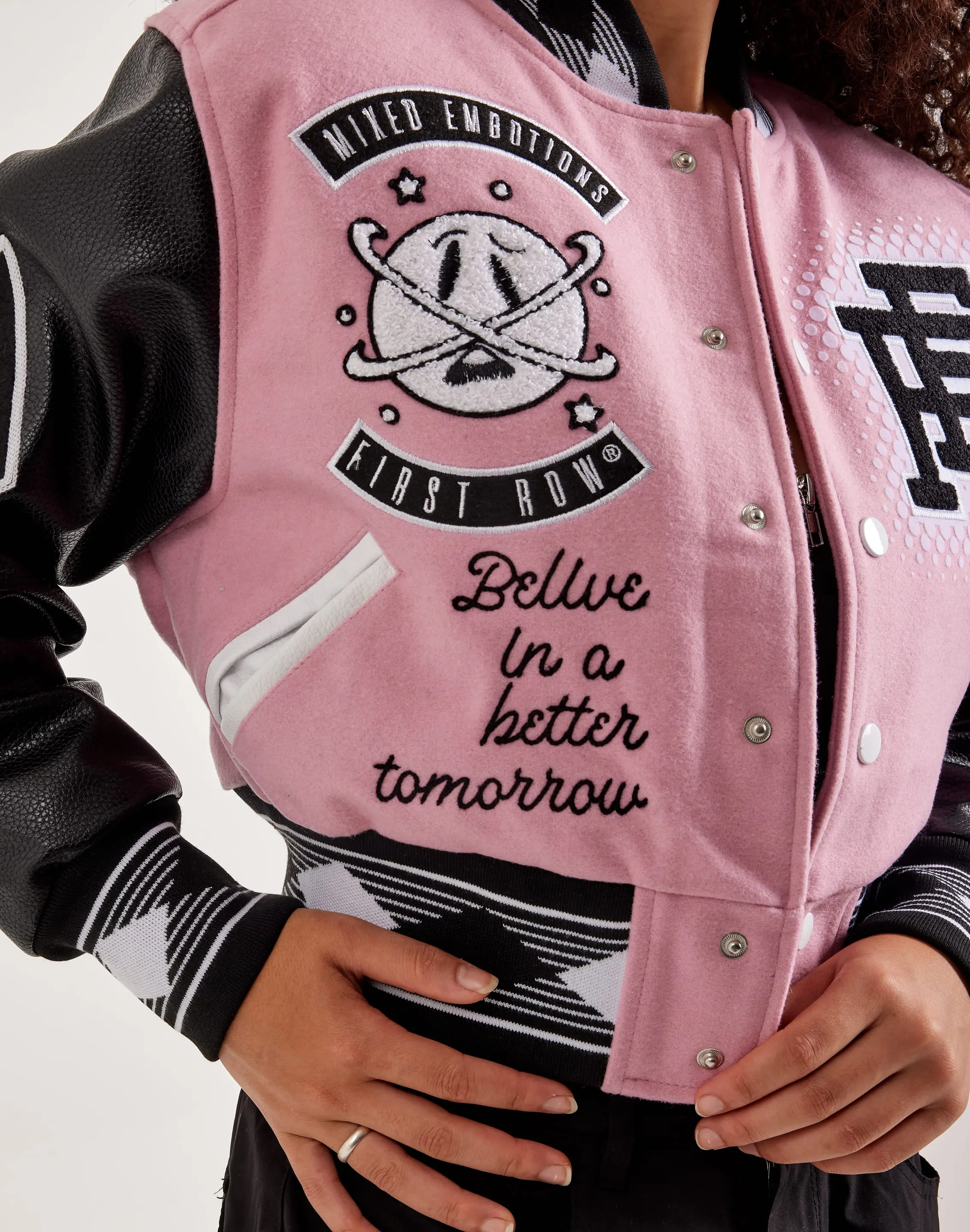 First Row Mixed Emotions Varsity Jacket