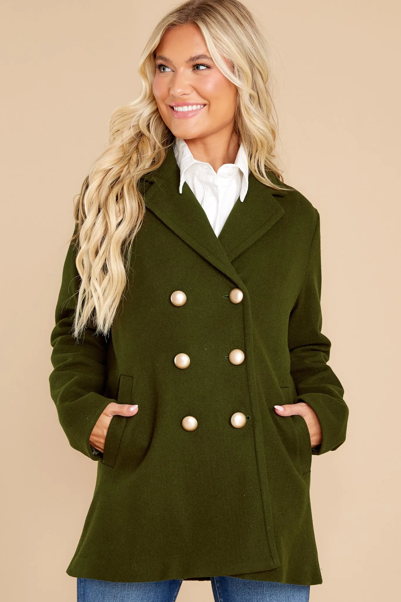 Fit For A Queen Olive Green Coat