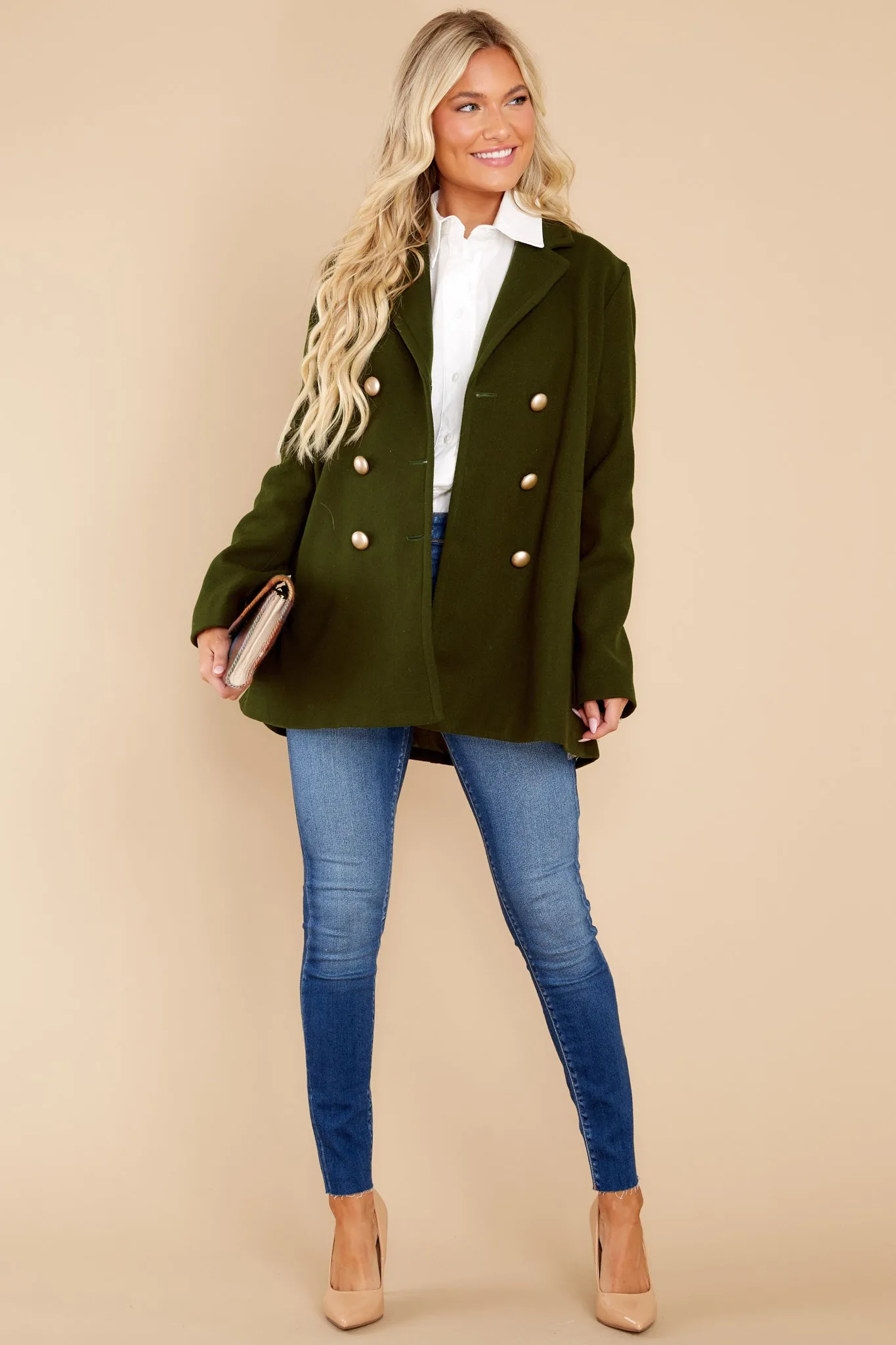 Fit For A Queen Olive Green Coat