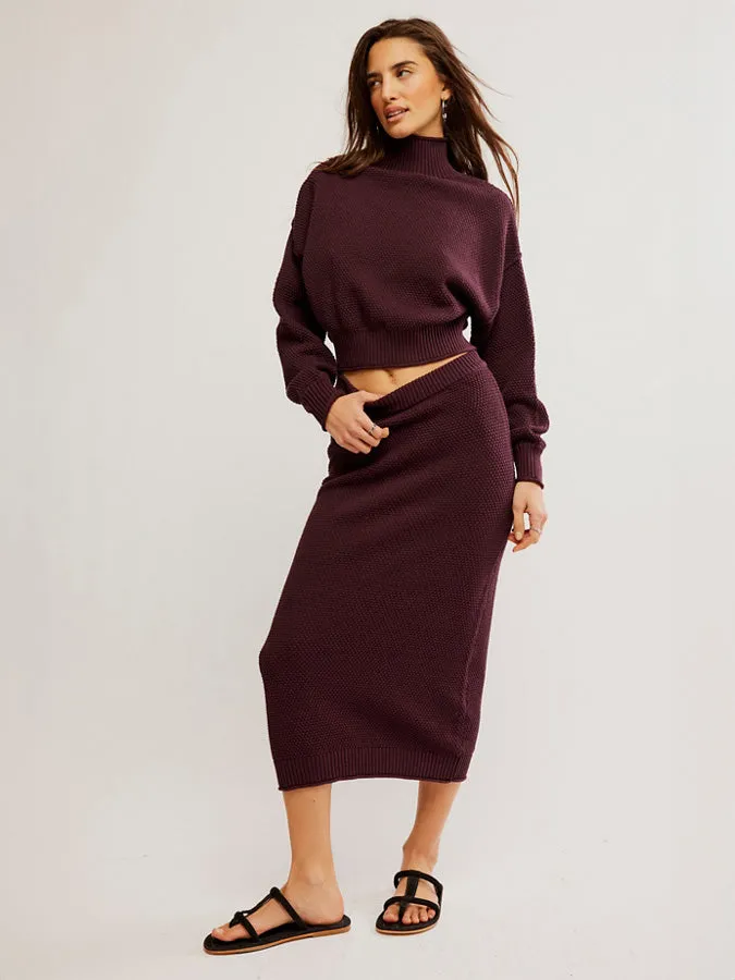 Free People Hailee Sweater Skirt Set