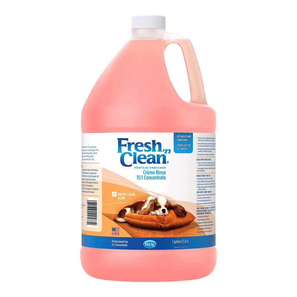 Fresh 'n Clean Creme Rinse, 15:1, Fresh Floral Scent, Gallon