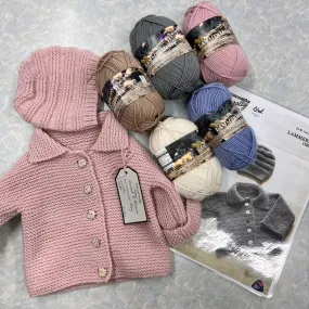 Garter Stitch Jacket & Hat Knit Kit