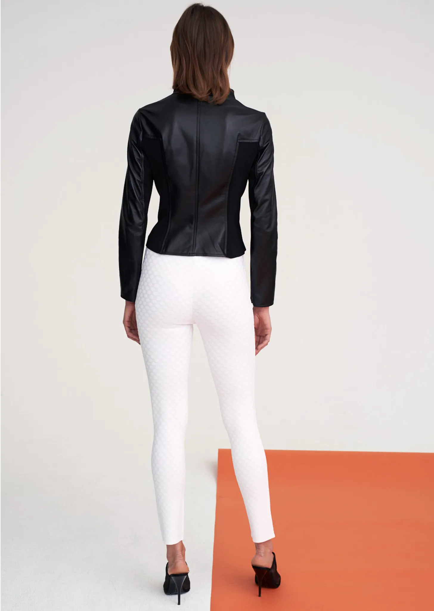 Gemma - Lambskin, Leather Moto Jacket