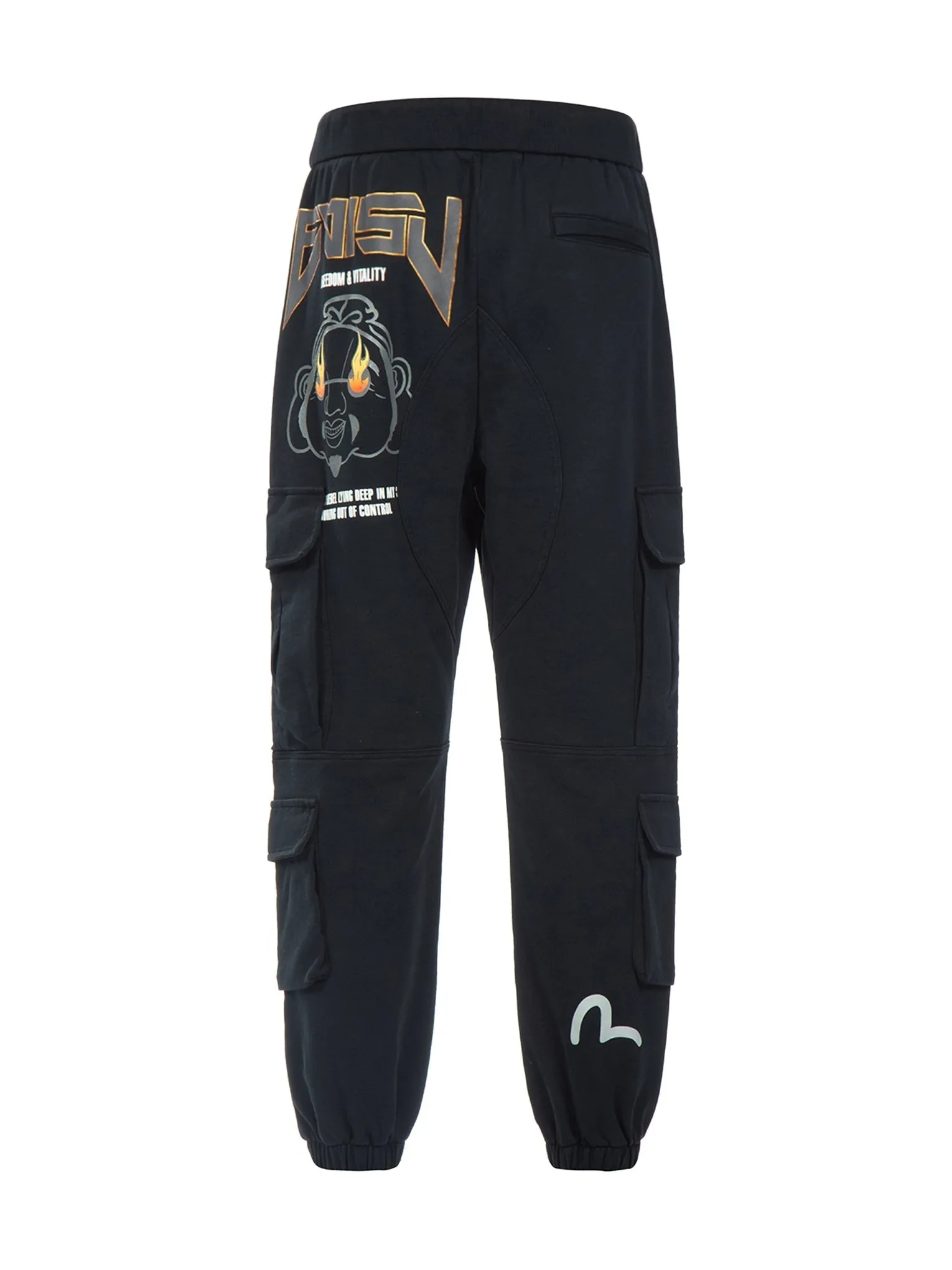 Godhead and Logo Print Cargo Pants