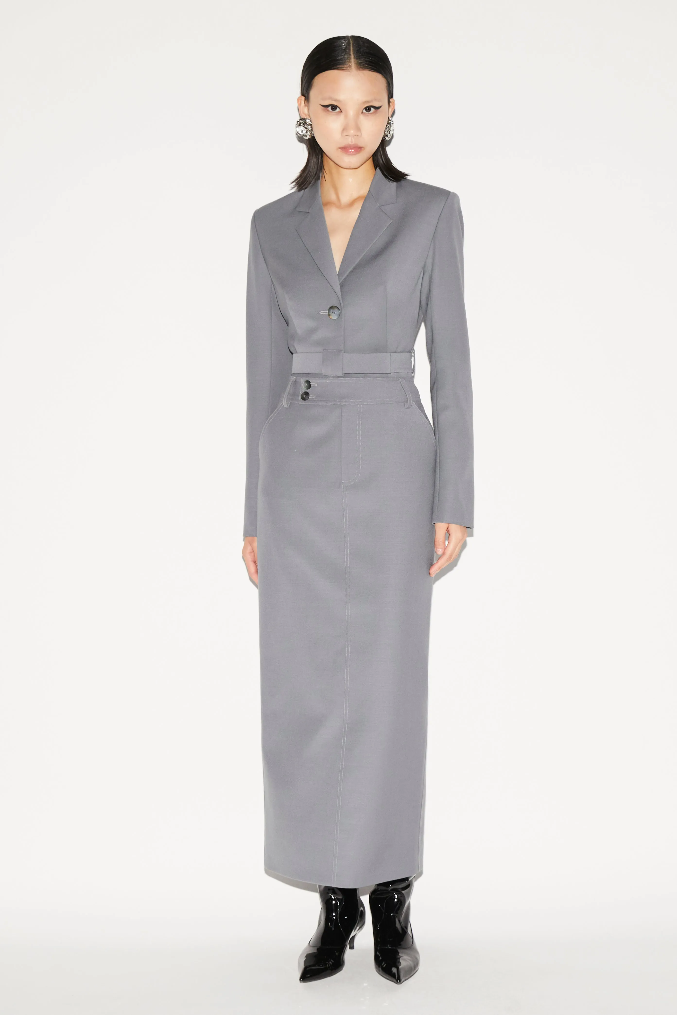 GUINEVERE SKIRT GRAY TAILORING