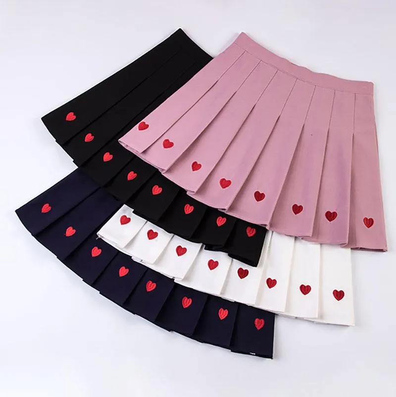 Heart Pleated Skirt SD01268