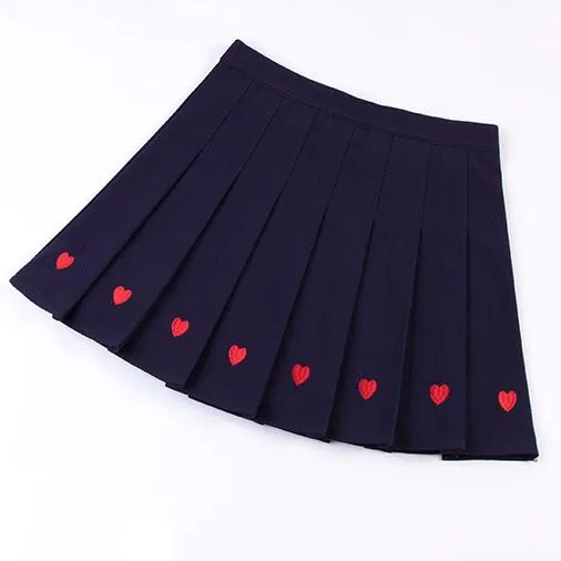 Heart Pleated Skirt SD01268