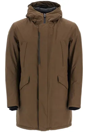 HERNO Men's Mini-Length Waterproof Down Parka Jacket