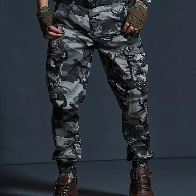 High Quality Khaki Casual Pants Men Military Tactical Joggers Camouflage Cargo Pants