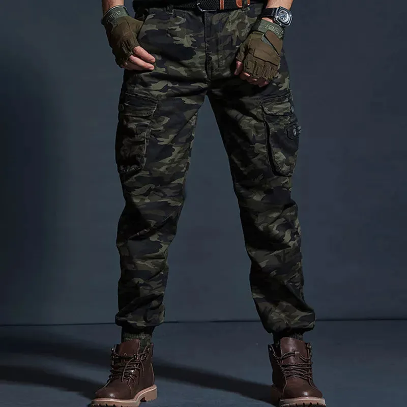 High Quality Khaki Casual Pants Men Military Tactical Joggers Camouflage Cargo Pants