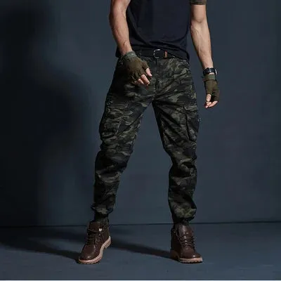 High Quality Khaki Casual Pants Men Military Tactical Joggers Camouflage Cargo Pants