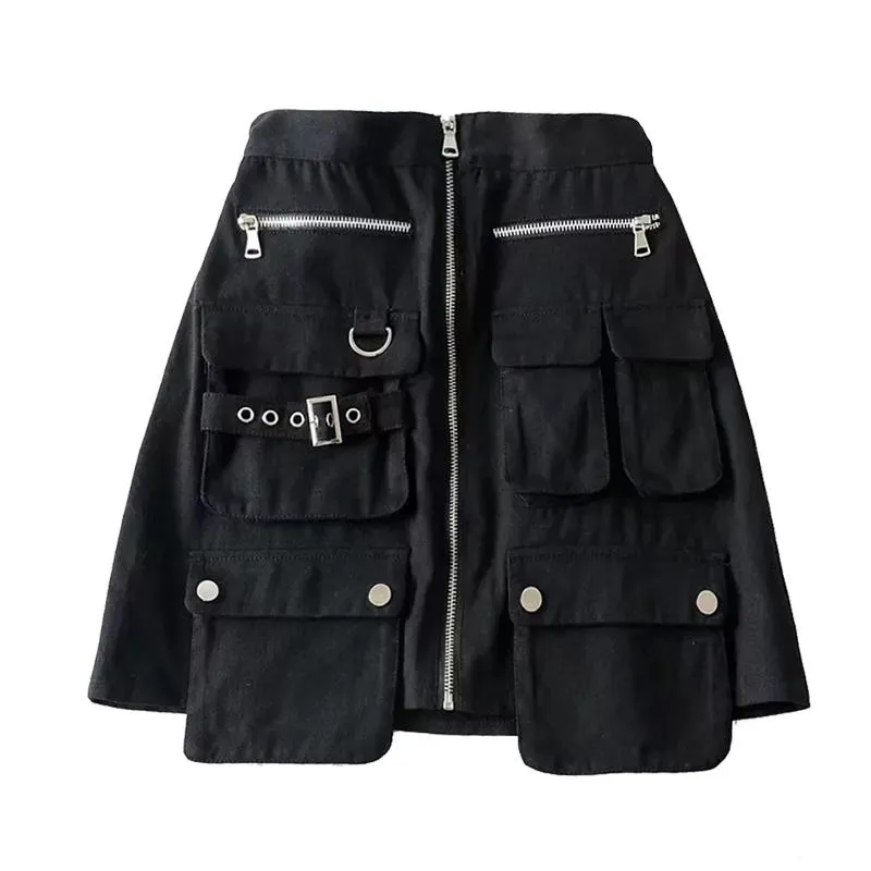 High Waist Pocket Skirt SD01189