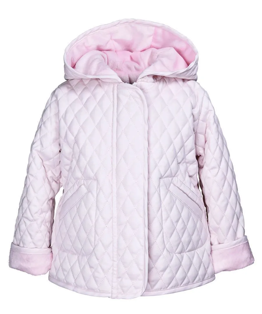 Hooded Barn Jacket - Light Pink