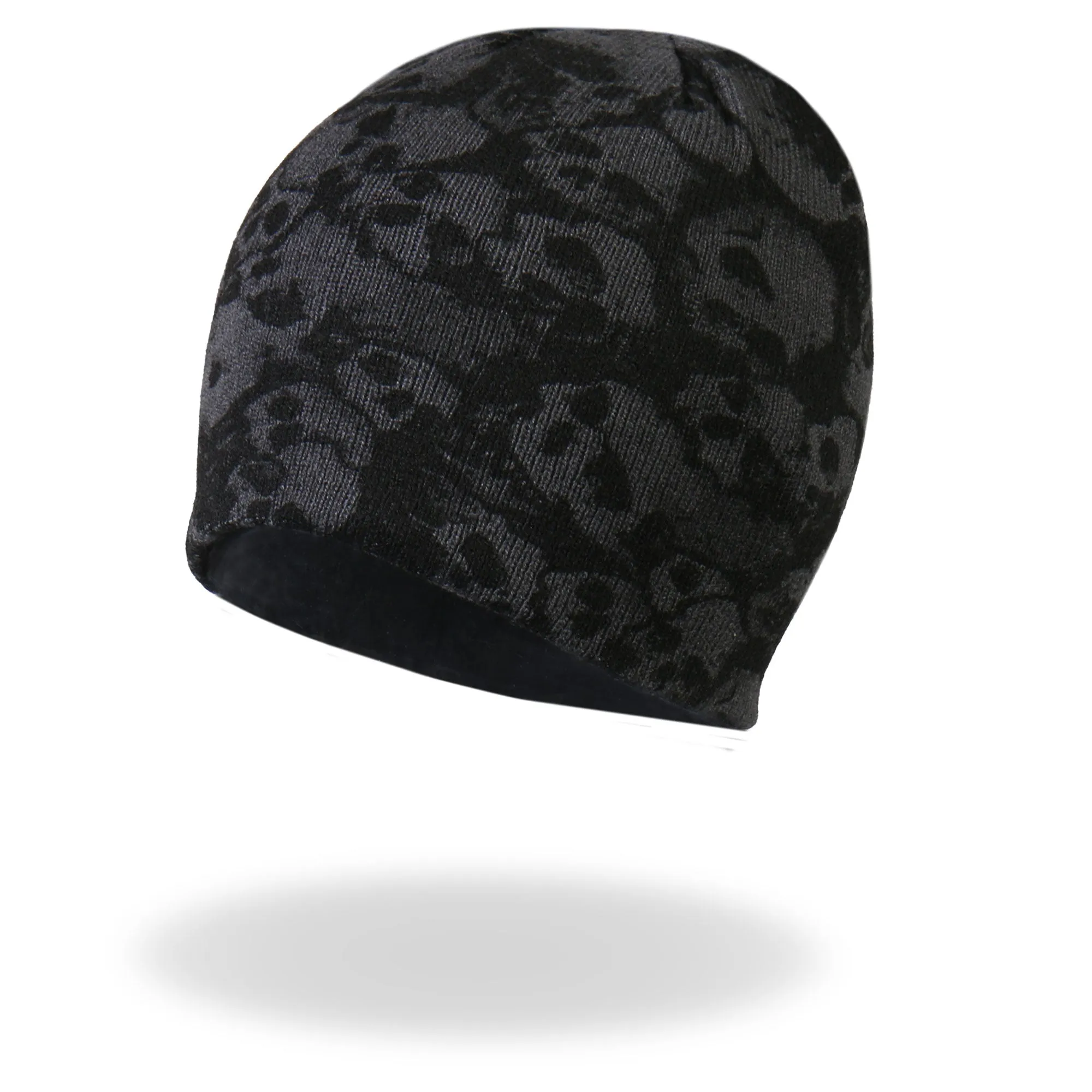 Hot Leathers KHB1036 Ancient Skulls Knit Cap