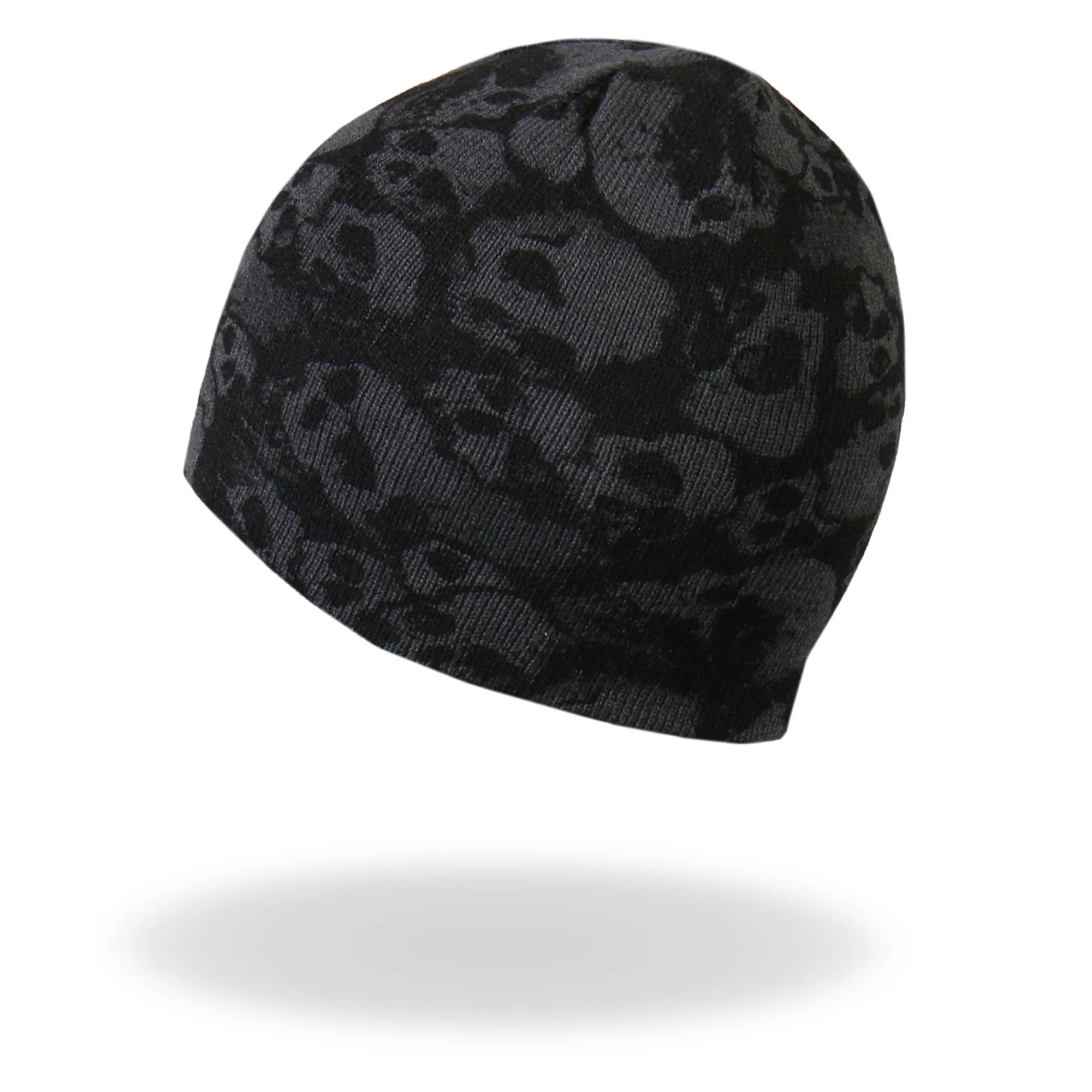 Hot Leathers KHB1036 Ancient Skulls Knit Cap