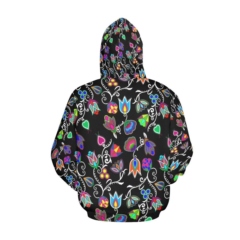 Indigenous Paisley Black Hoodie for Men (USA Size)