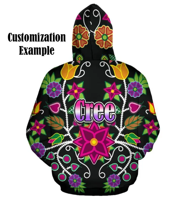 Indigenous Paisley Black Hoodie for Men (USA Size)