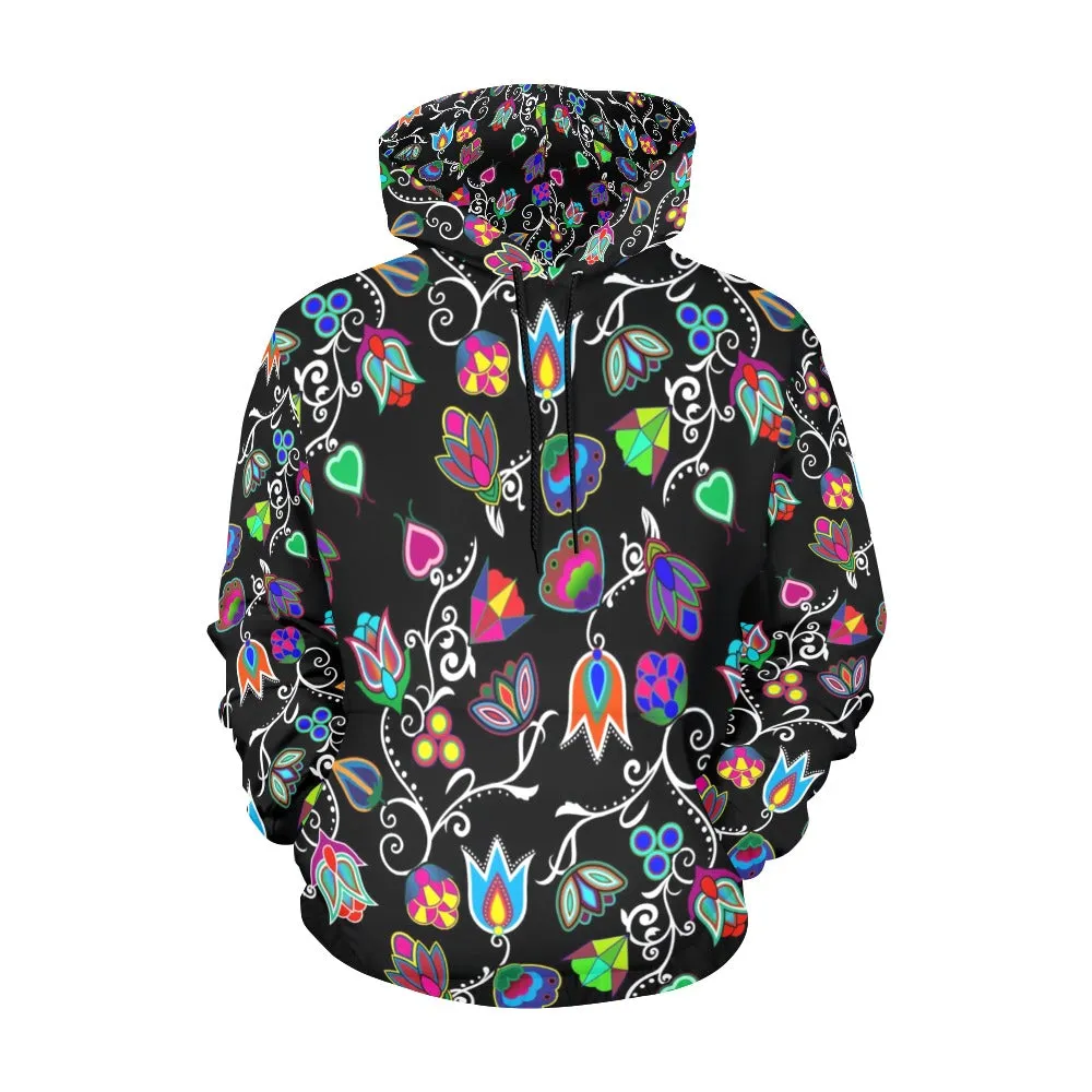 Indigenous Paisley Black Hoodie for Men (USA Size)