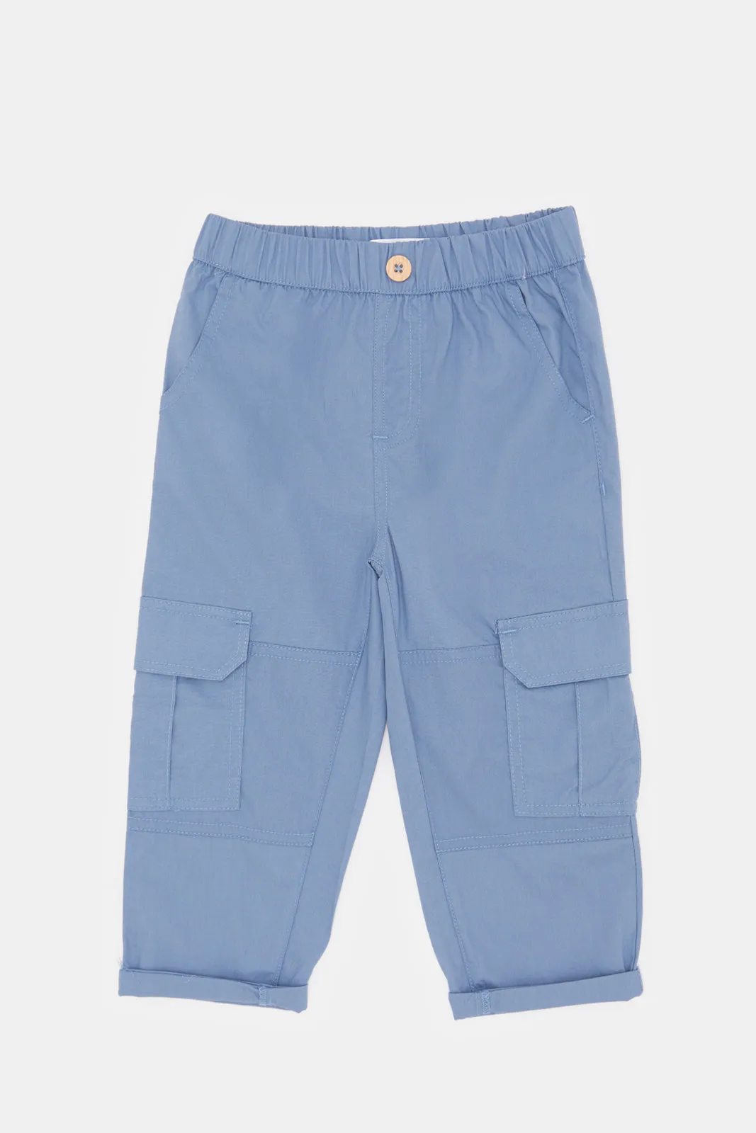 Infant Boys Blue Cargo Pants